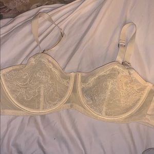 Light Yellow, Wire, See-Through Bra